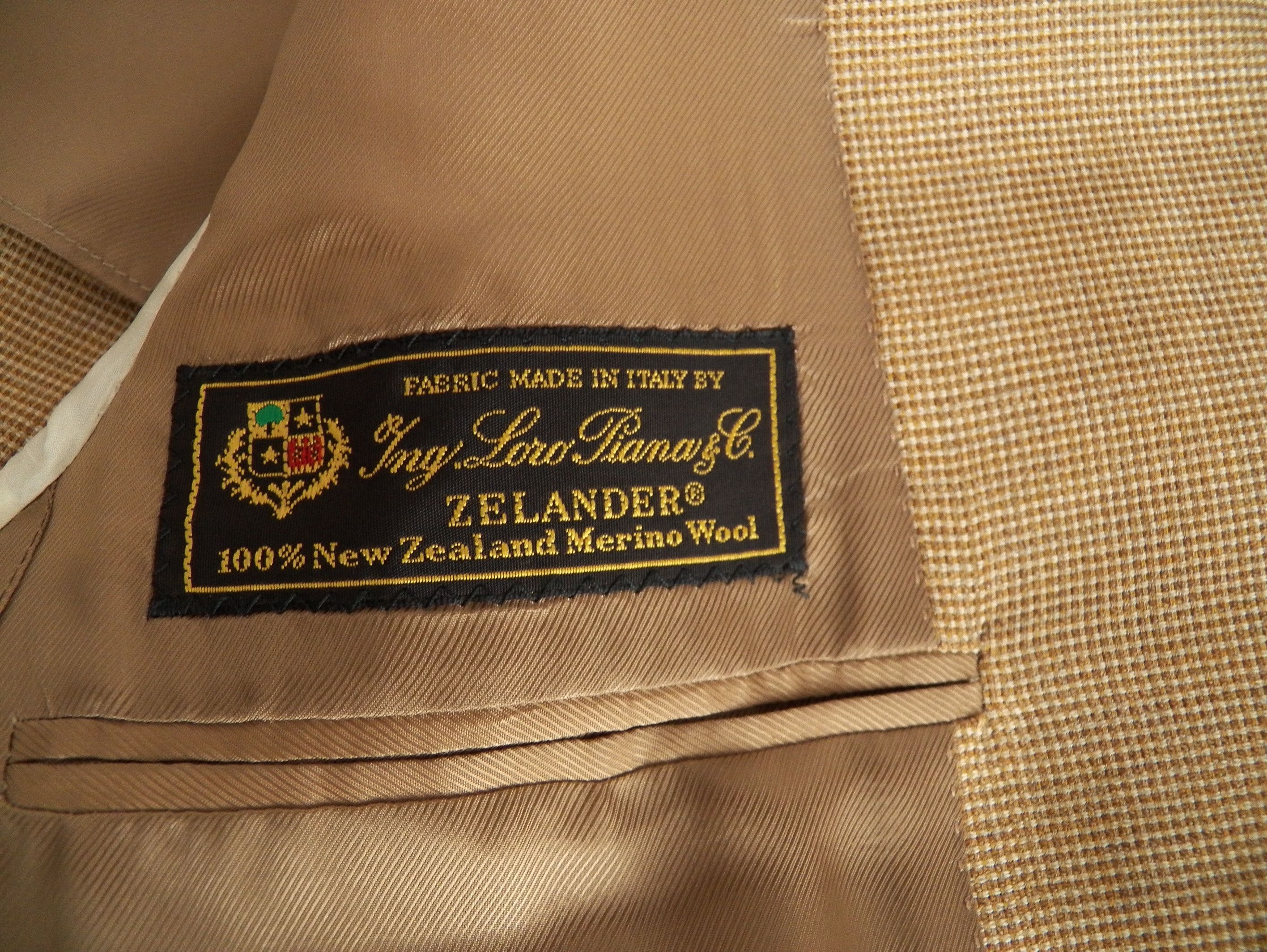 Vintage Theodore Spago JACKET Loro Piana Zelander merino wool blazer Size 40R - 3 Thumbnail