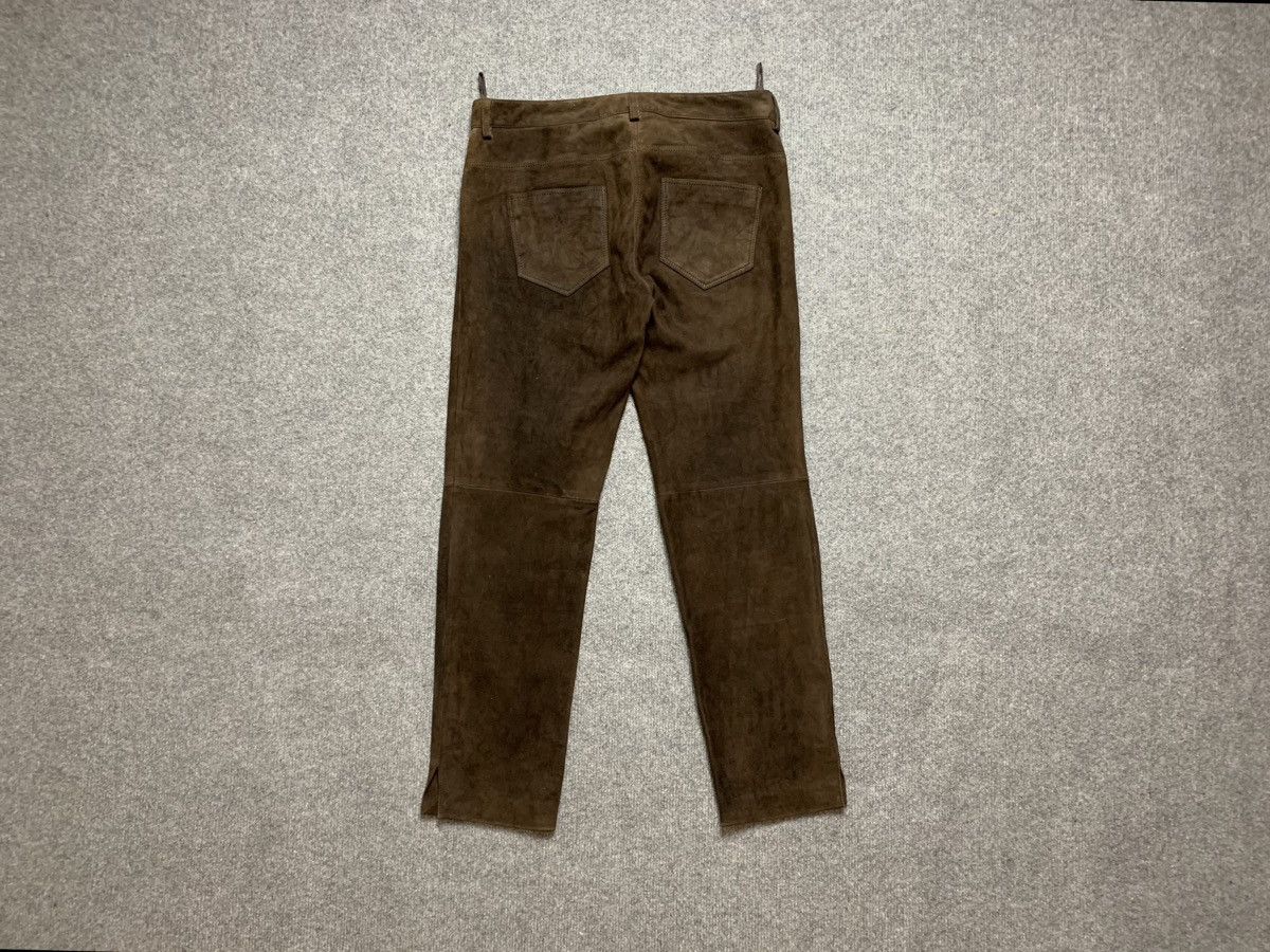 Prada Prada Brown Lambskin Leather Trousers Size 40" / US 18 - 3 Thumbnail
