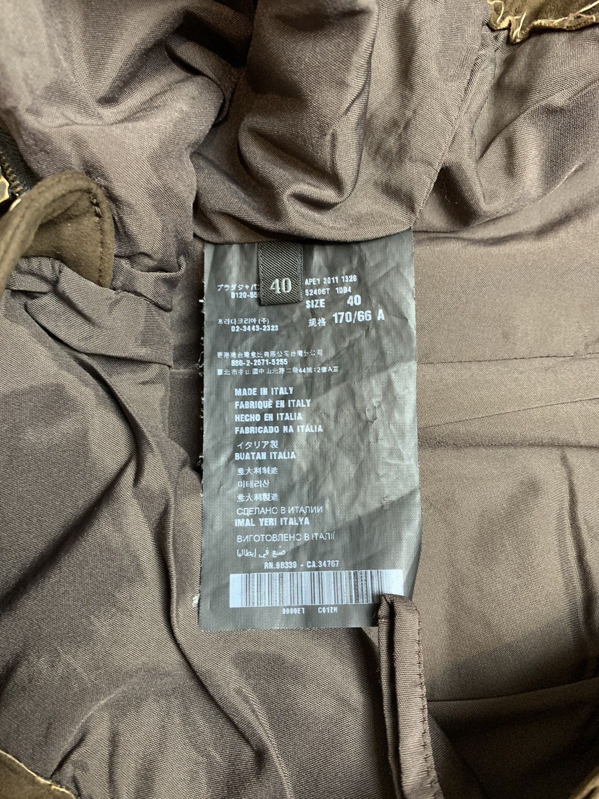 Prada Prada Brown Lambskin Leather Trousers Size 40" / US 18 - 7 Thumbnail