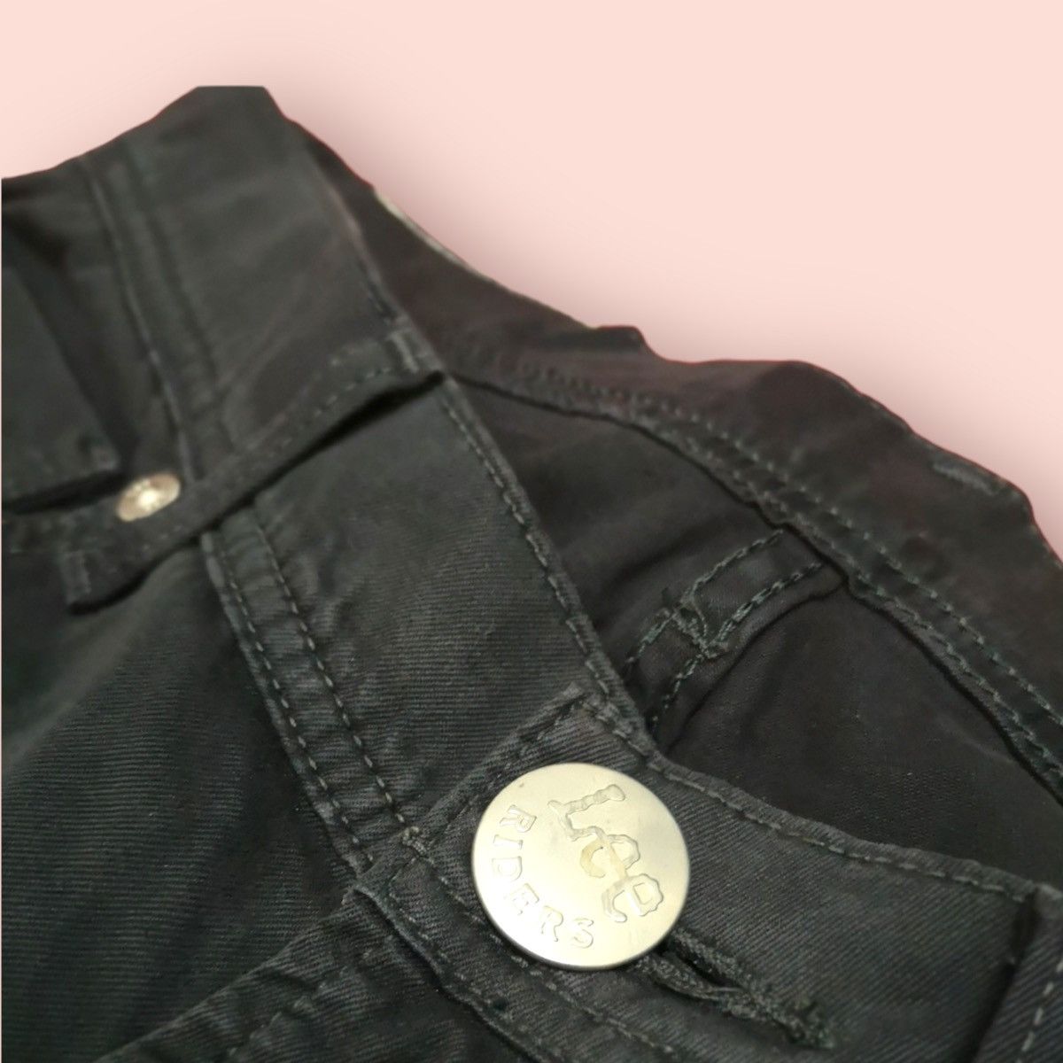 Lee × Seditionaries 💥RARE💥LEE RIDERS DOUBLE KNEE BUCKLE BACK BIKER JEANS Size US 31 - 19 Thumbnail