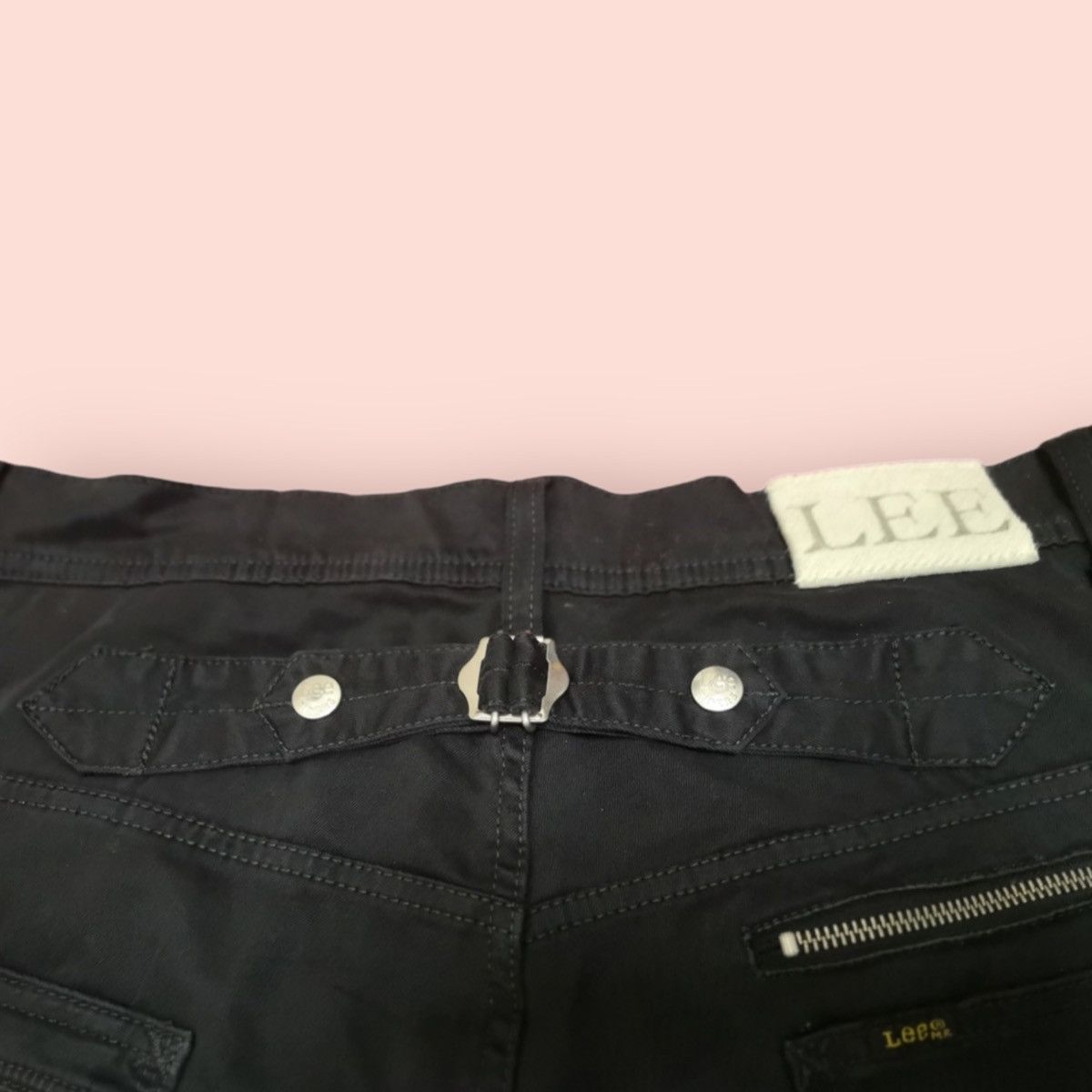 Lee × Seditionaries 💥RARE💥LEE RIDERS DOUBLE KNEE BUCKLE BACK BIKER JEANS Size US 31 - 6 Thumbnail