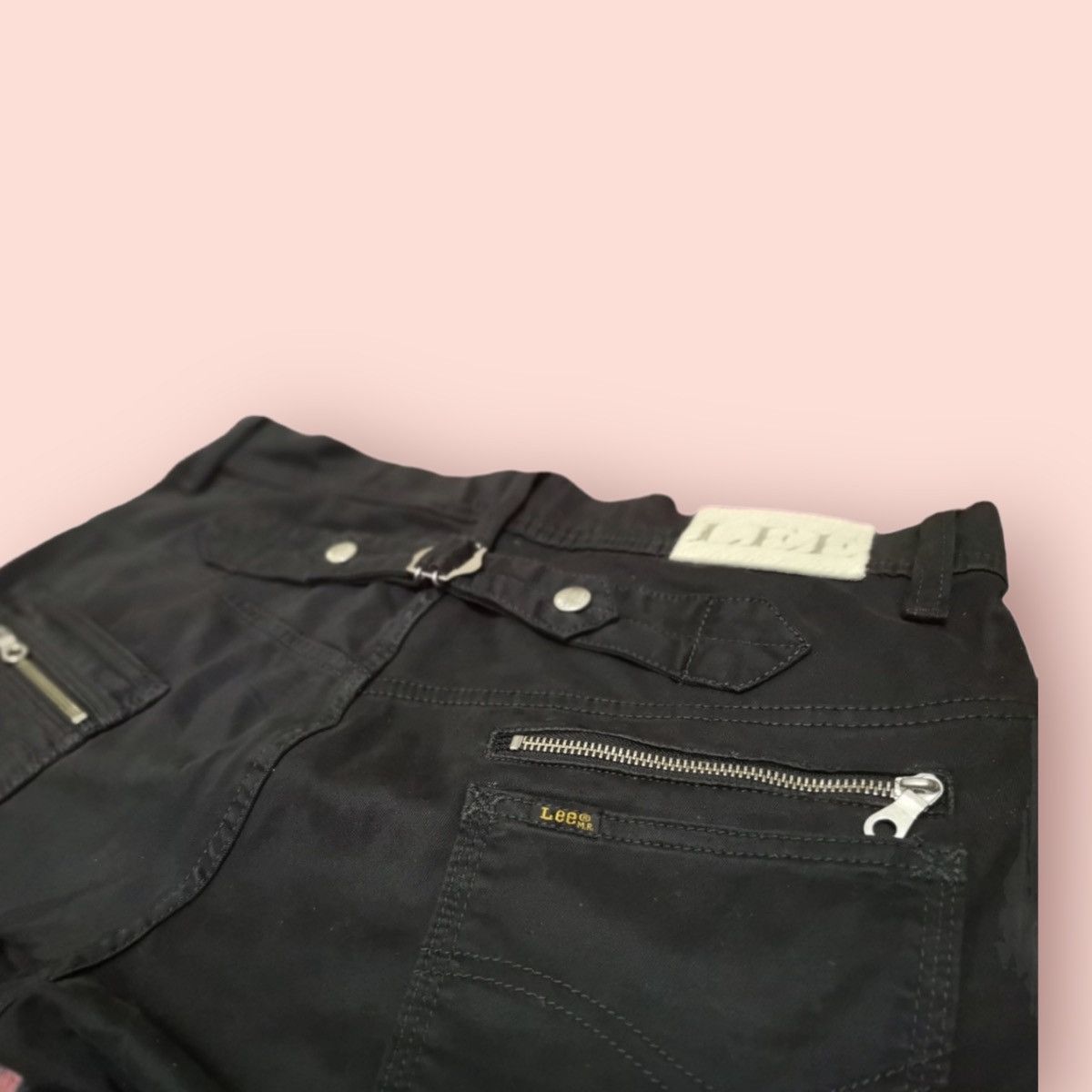 Lee × Seditionaries 💥RARE💥LEE RIDERS DOUBLE KNEE BUCKLE BACK BIKER JEANS Size US 31 - 7 Thumbnail