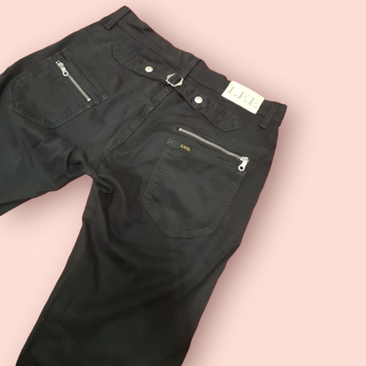 Lee × Seditionaries 💥RARE💥LEE RIDERS DOUBLE KNEE BUCKLE BACK BIKER JEANS Size US 31 - 13 Thumbnail
