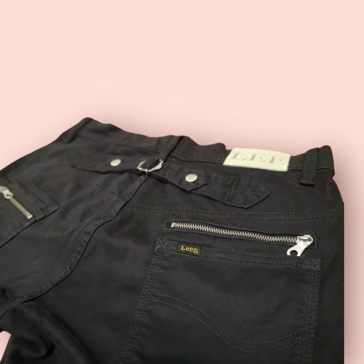 Lee × Seditionaries 💥RARE💥LEE RIDERS DOUBLE KNEE BUCKLE BACK BIKER JEANS Size US 31 - 12 Thumbnail