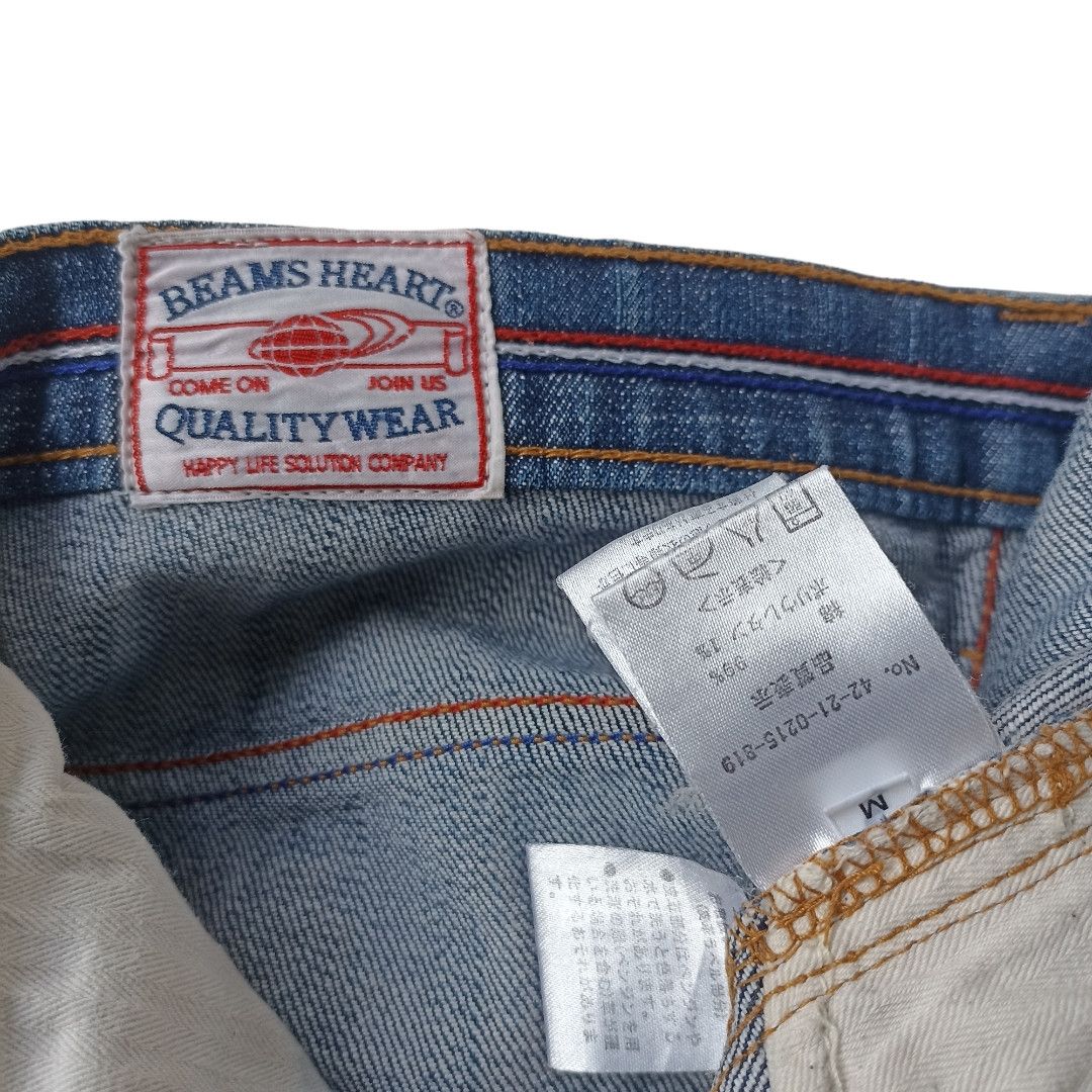 Beams Plus Vintage 90s Beams Heart Denim Pants Size US 30 / EU 46 - 5 Thumbnail