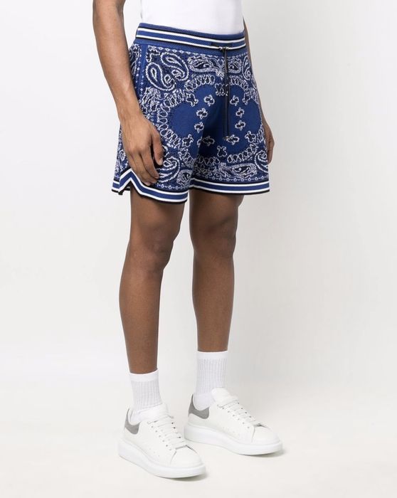Amiri Bandana Print B-Ball Drawstring Shorts — CONSUMED