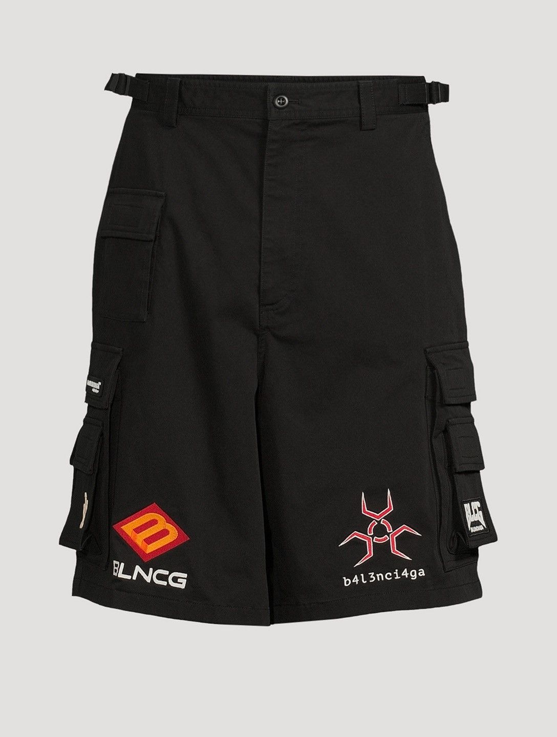 image of Balenciaga Gamer Shorts in Black, Men's (Size 36)