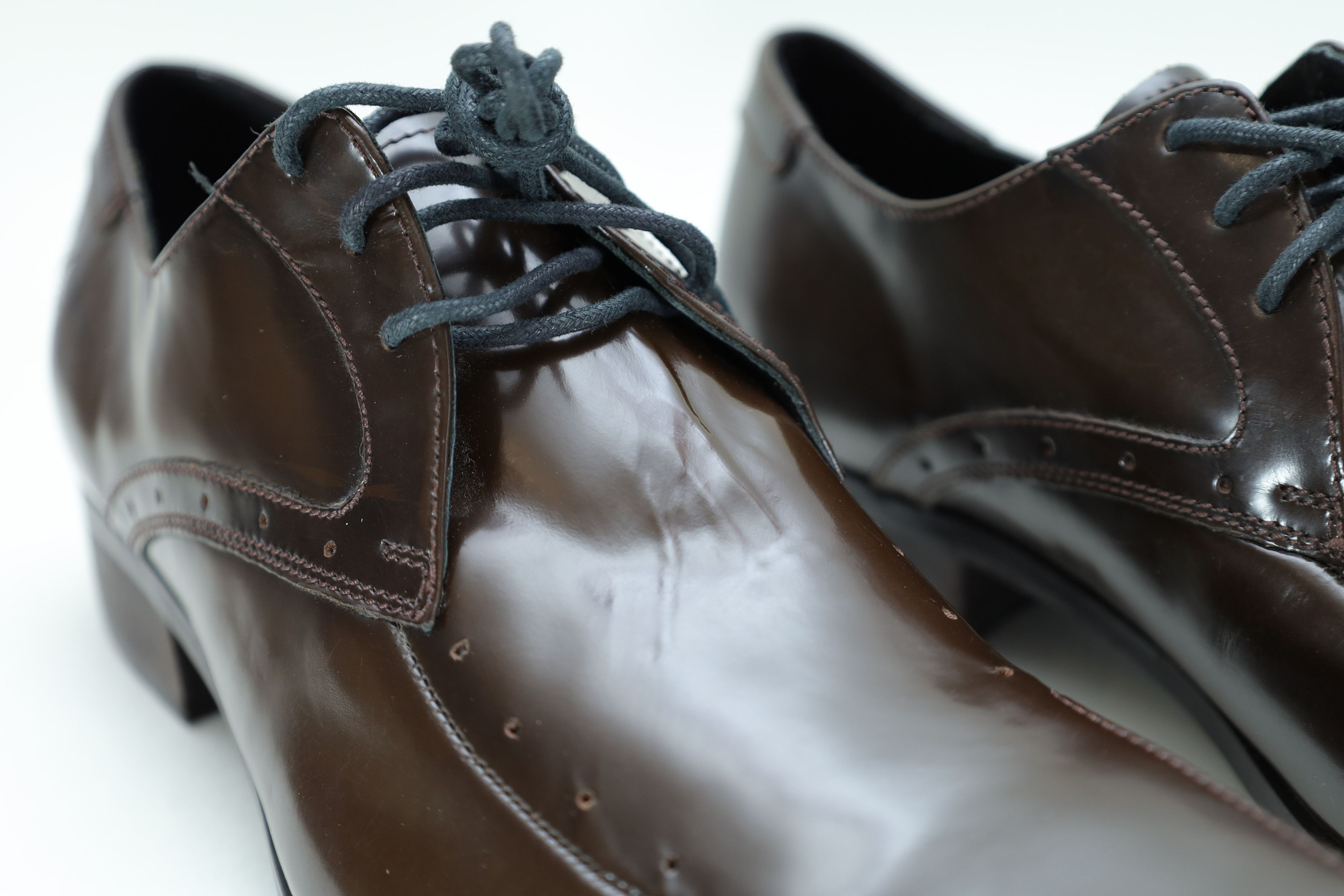 Katharine Hamnett London Katharine Hamnett London Derby Shoes Dark Brown 24.5cm Size US 6 / EU 39 - 4 Thumbnail
