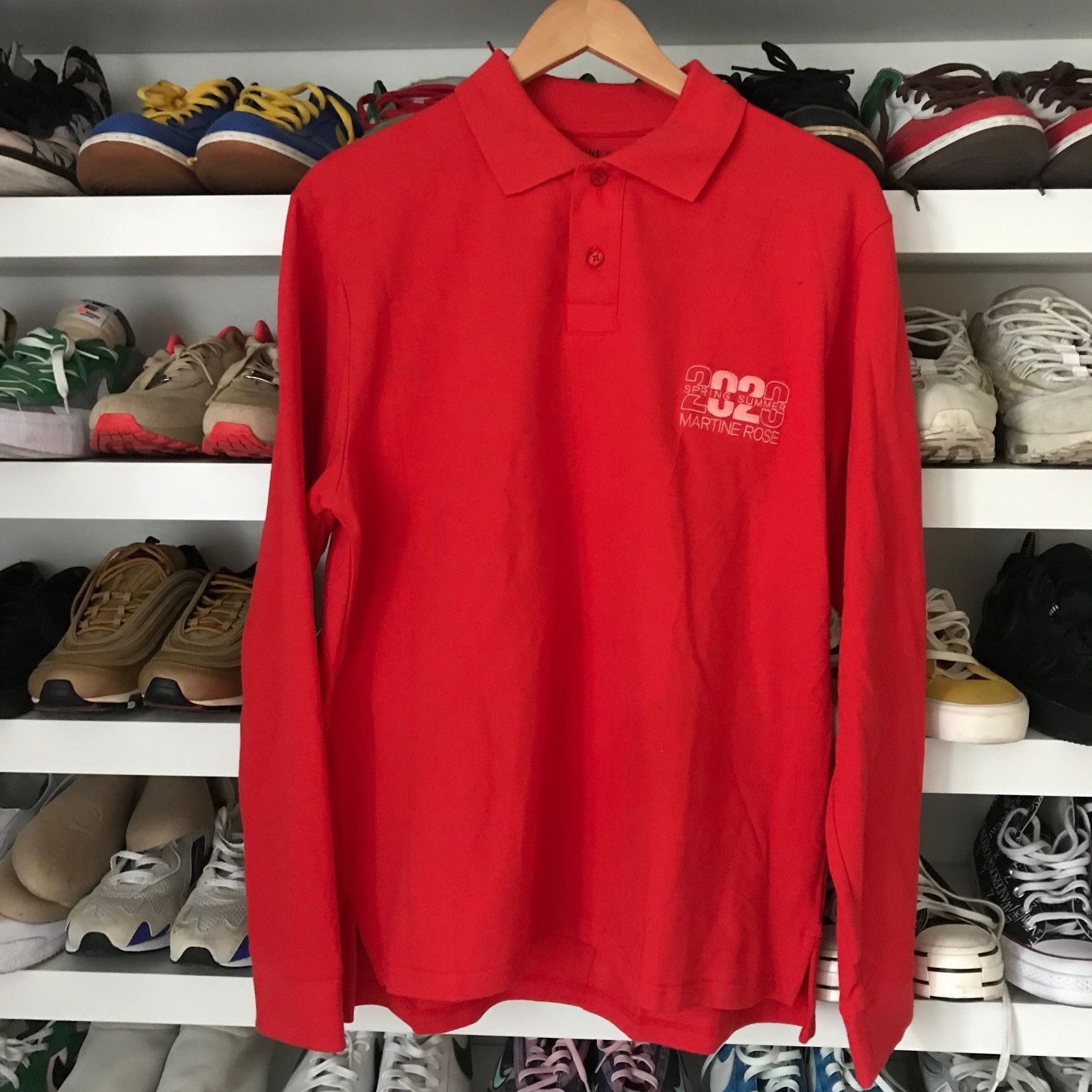 Martine Rose MARTINE ROSE Long Sleeve Jacquard Polo Size US M / EU 48-50 / 2 - 1 Thumbnail