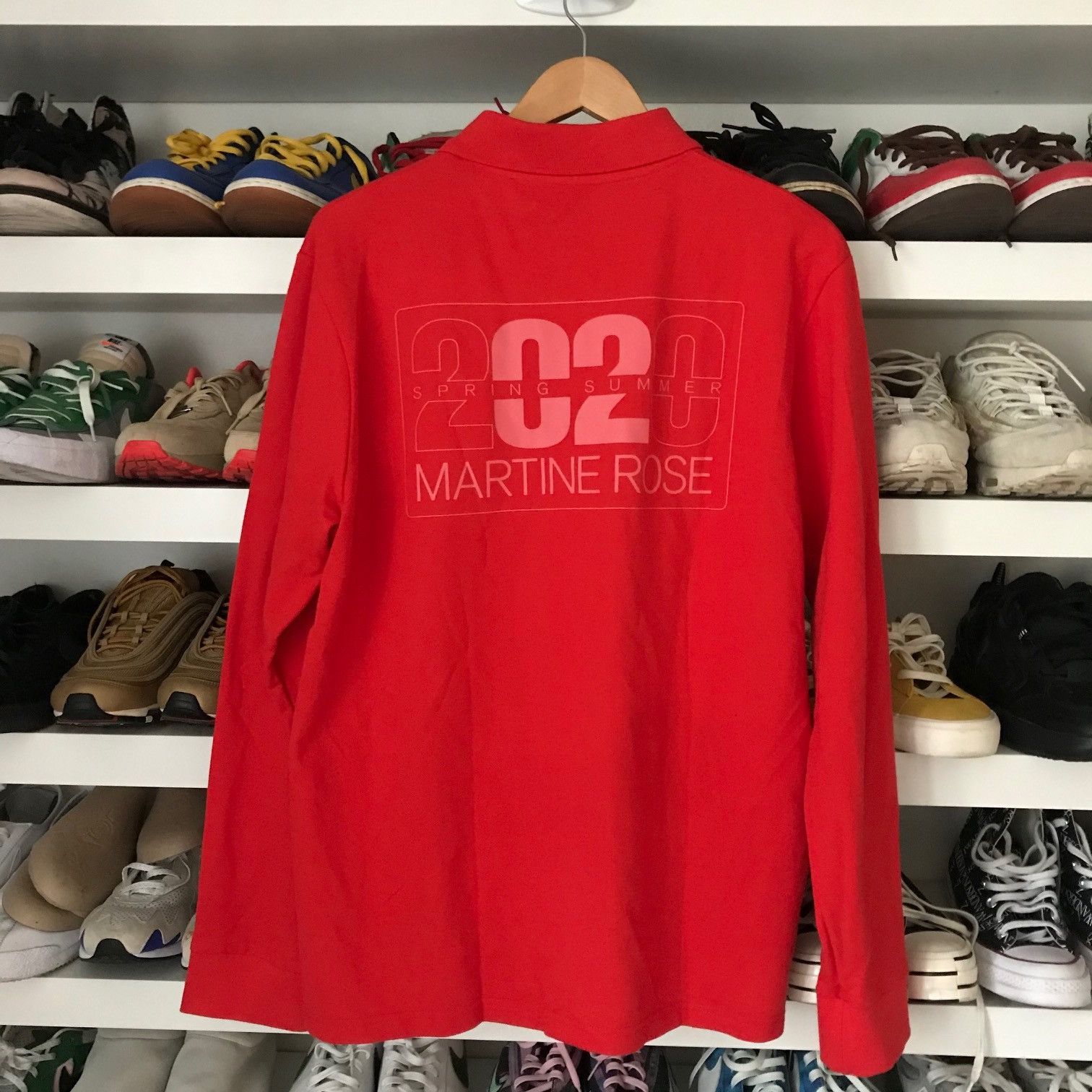 Martine Rose MARTINE ROSE Long Sleeve Jacquard Polo Size US M / EU 48-50 / 2 - 7 Thumbnail