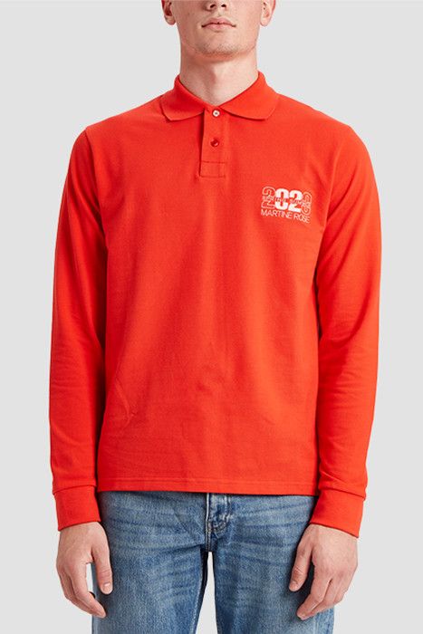 Martine Rose MARTINE ROSE Long Sleeve Jacquard Polo Size US M / EU 48-50 / 2 - 2 Thumbnail