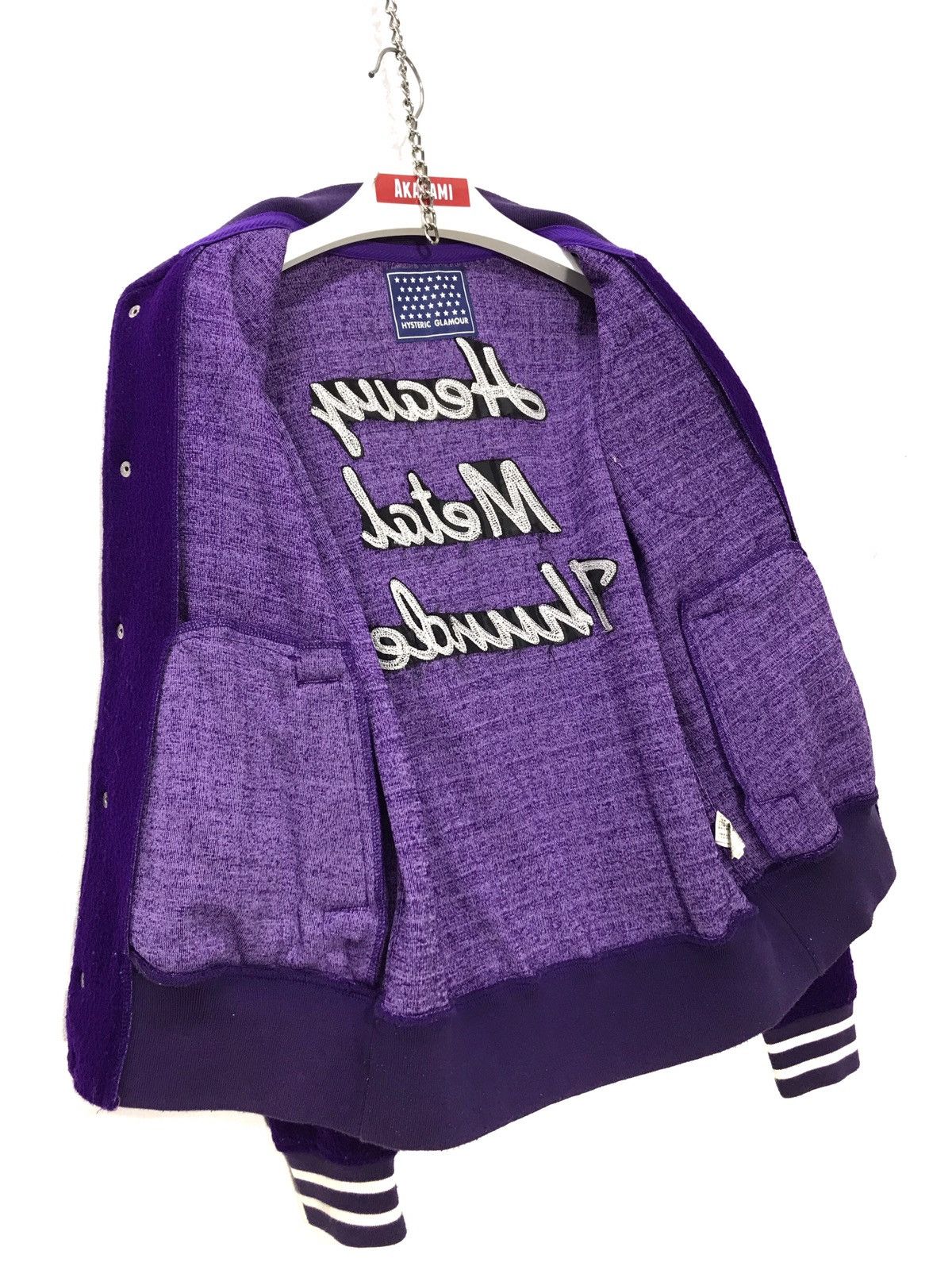 Hysteric Glamour ⚡Hysteric Glamour Varsity Stadium Jkt Chain Embroydery 3🟩1 Size US M / EU 48-50 / 2 - 6 Thumbnail
