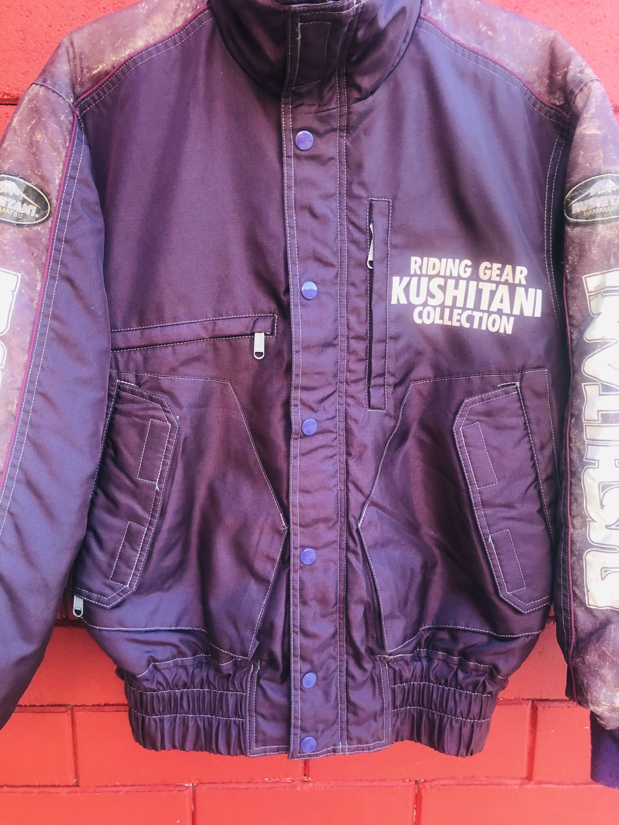 Japanese Brand × Vintage Vintage Kushitani Racing Motorcycle Designer Fashion Style Size US L / EU 52-54 / 3 - 4 Thumbnail
