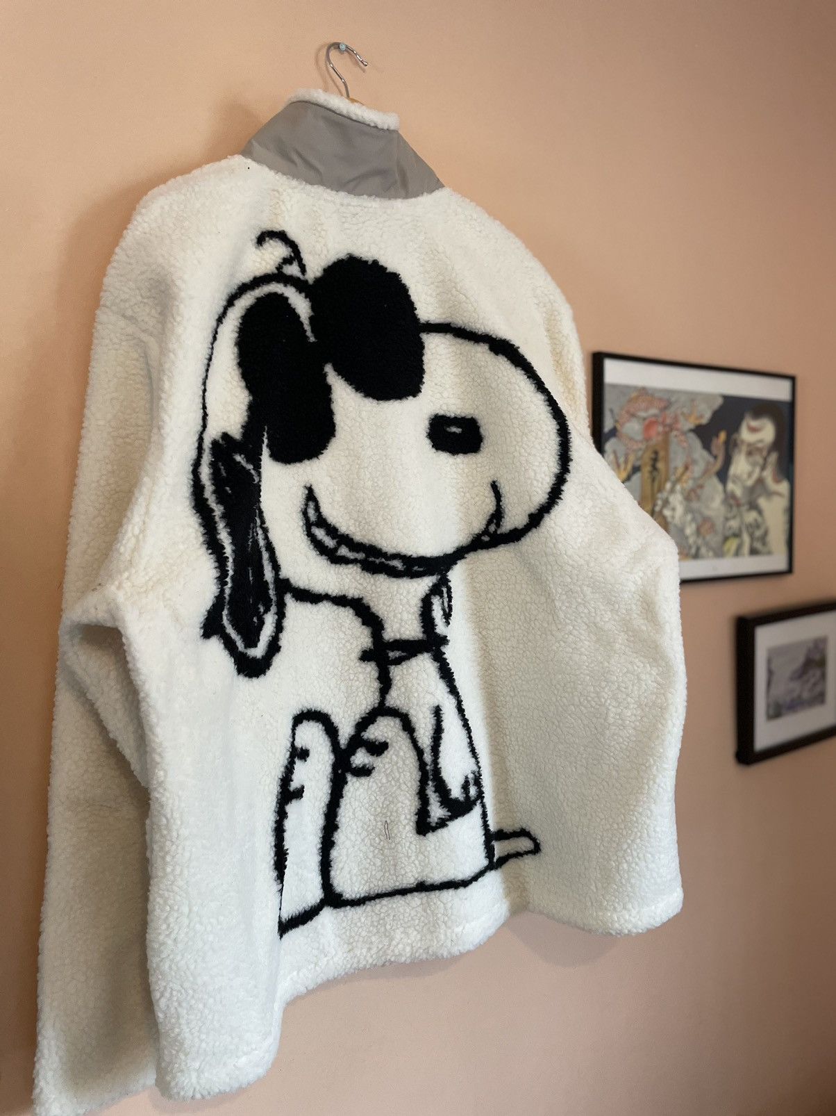 H&M Peanuts X H&M Snoopy fleece winter jacket Grailed