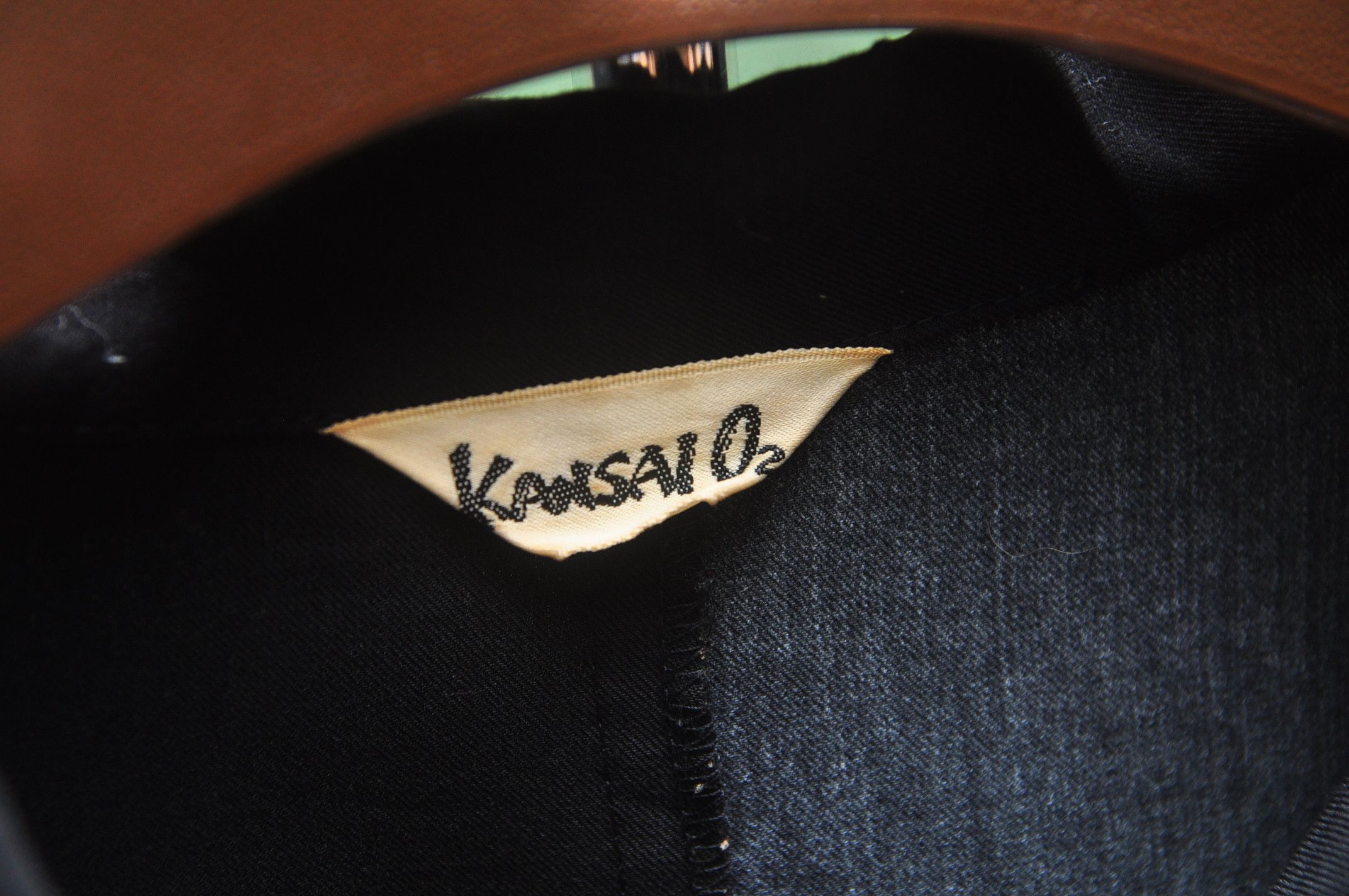 Japanese Brand × Kansai Yamamoto × Vintage Vintage Kansai Yamamoto O2 Designer Fashion Style Black Size US L / EU 52-54 / 3 - 4 Thumbnail