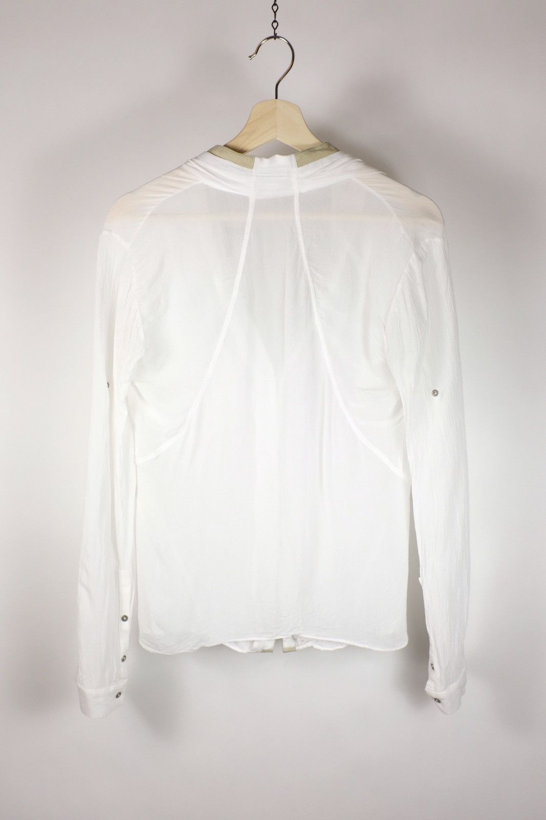 Helmut Lang UNISEX/WMNS Helmut Lang Tooth Sheer Button Up Size M / US 6-8 / IT 42-44 - 3 Thumbnail