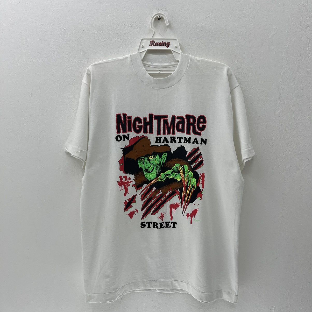 Vintage NIGHTMARE On Hartman Street Vintage 90s Shirt Horror Movie Size US L / EU 52-54 / 3 - 1 Thumbnail