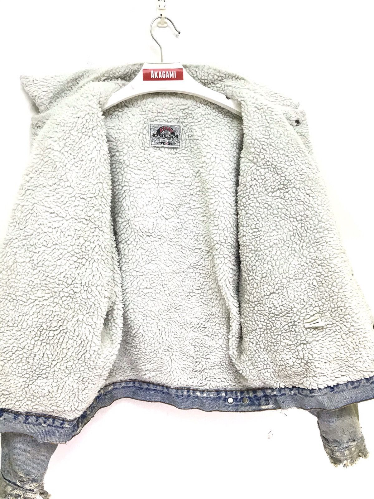 Levi's Vintage Clothing 🐎Made in USA Vtg 70s Levi’s Denim Jacket Sherpa Size US L / EU 52-54 / 3 - 11 Thumbnail