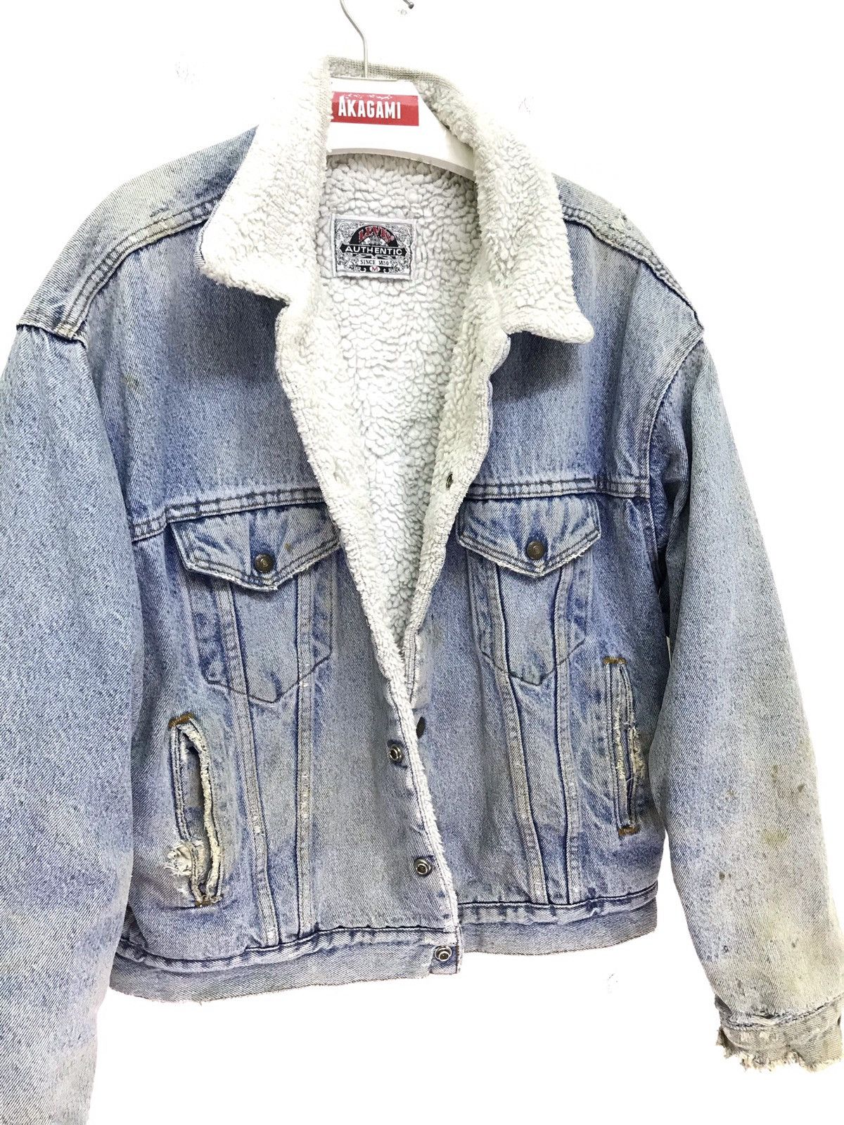 Levi's Vintage Clothing 🐎Made in USA Vtg 70s Levi’s Denim Jacket Sherpa Size US L / EU 52-54 / 3 - 1 Thumbnail