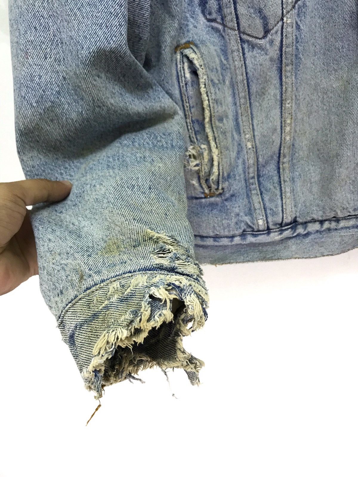 Levi's Vintage Clothing 🐎Made in USA Vtg 70s Levi’s Denim Jacket Sherpa Size US L / EU 52-54 / 3 - 3 Thumbnail