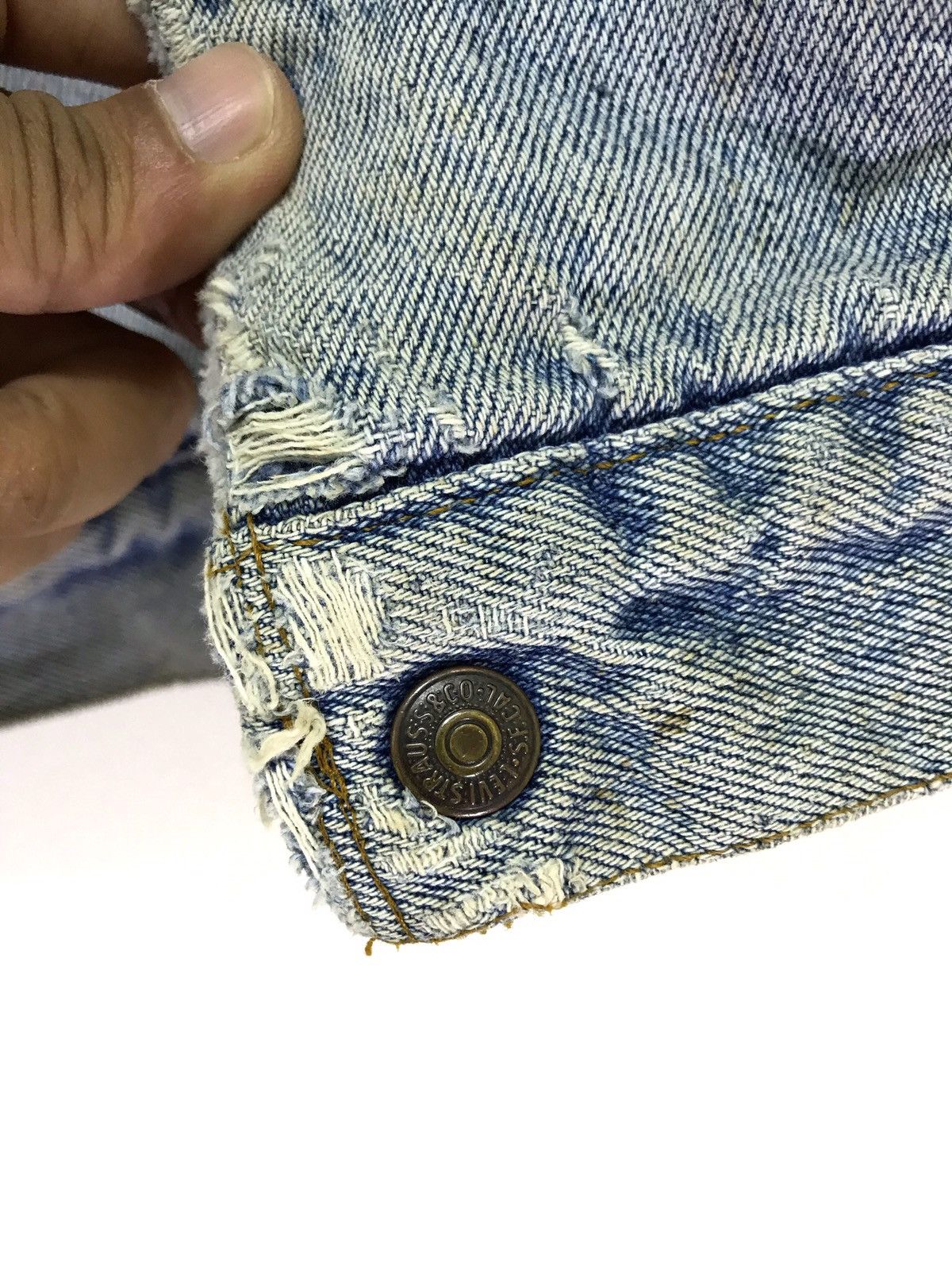 Levi's Vintage Clothing 🐎Made in USA Vtg 70s Levi’s Denim Jacket Sherpa Size US L / EU 52-54 / 3 - 8 Thumbnail