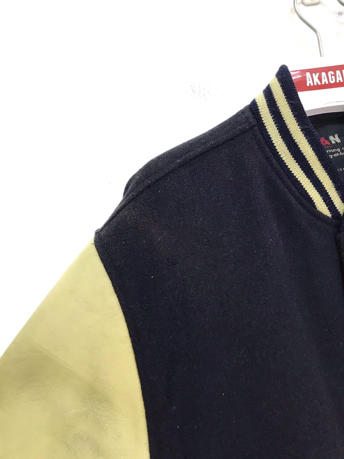 Japanese Brand Rare Vtg Van Jac Varsity Jacket Iconic Logo Wool Leather Size US M / EU 48-50 / 2 - 11 Thumbnail