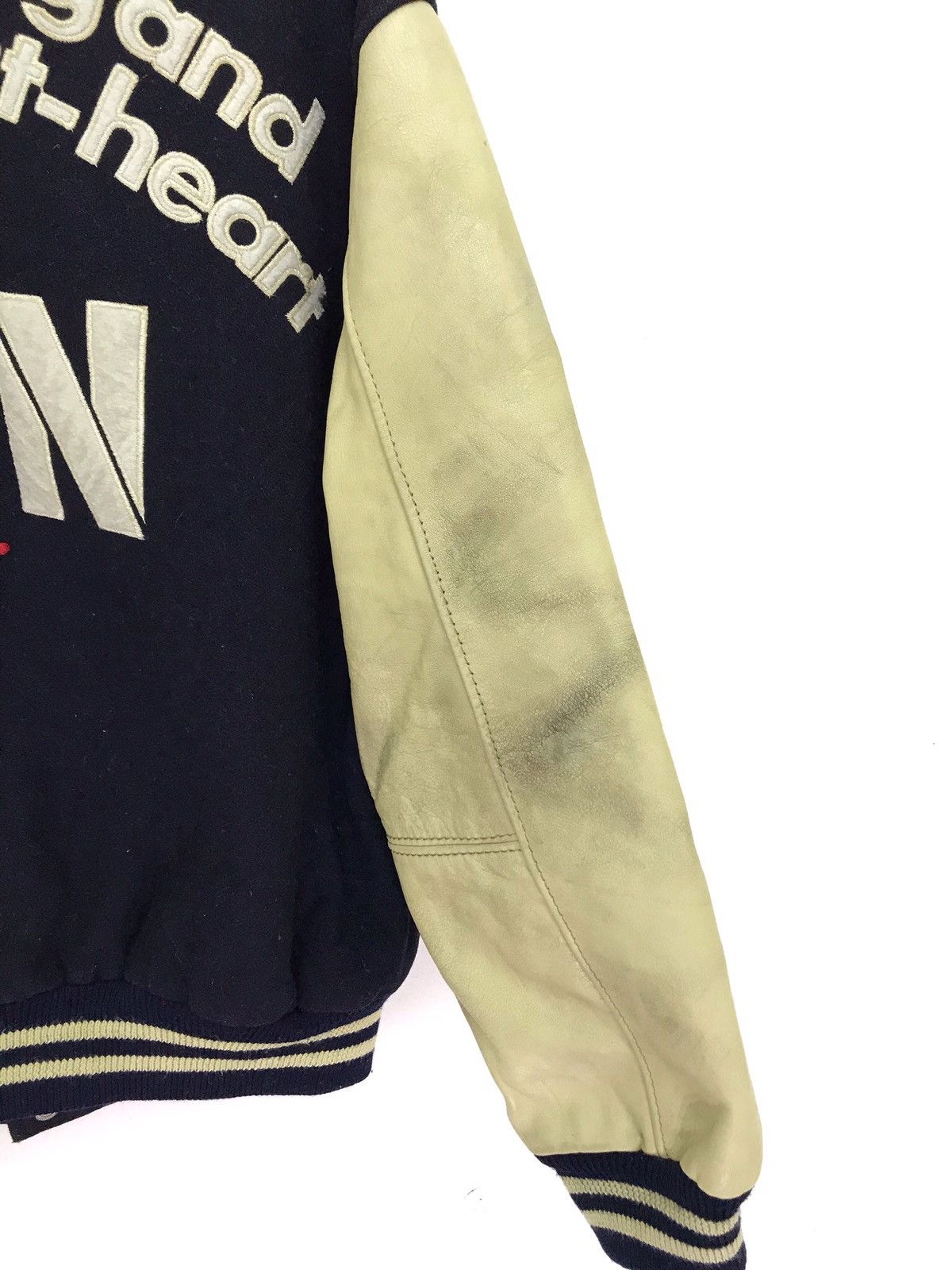 Japanese Brand Rare Vtg Van Jac Varsity Jacket Iconic Logo Wool Leather Size US M / EU 48-50 / 2 - 2 Thumbnail