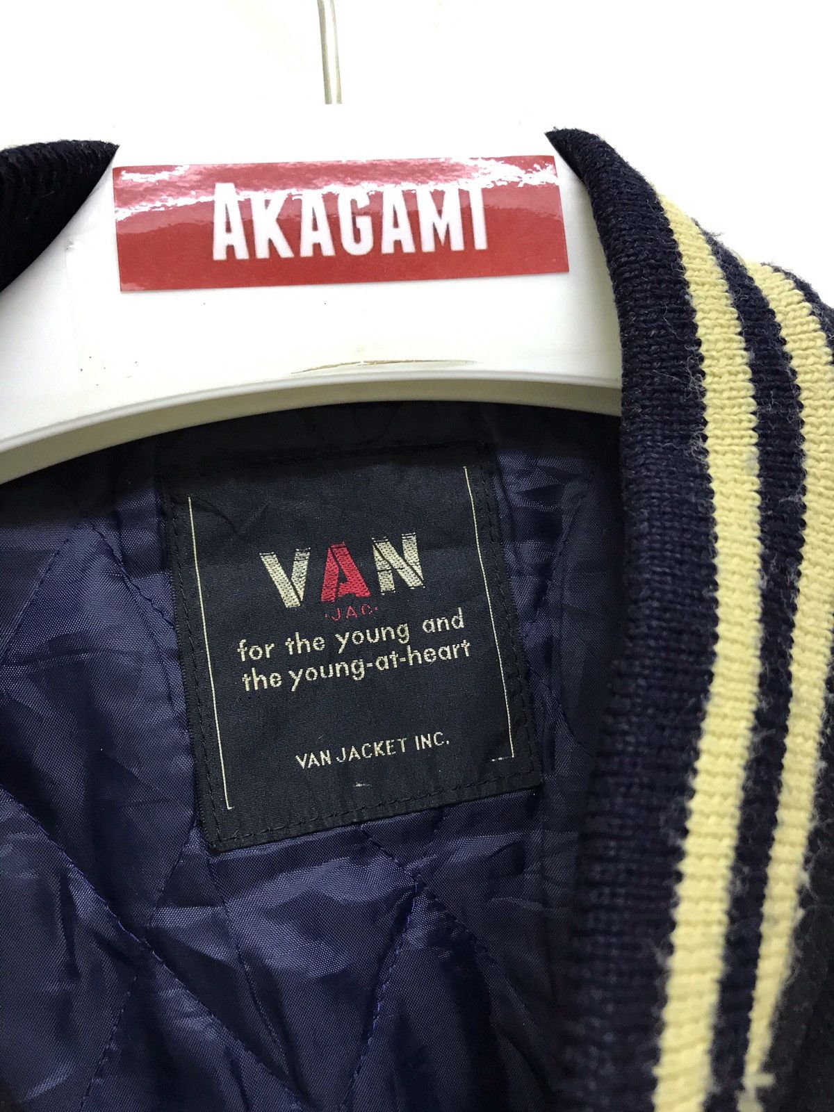 Japanese Brand Rare Vtg Van Jac Varsity Jacket Iconic Logo Wool Leather Size US M / EU 48-50 / 2 - 12 Thumbnail