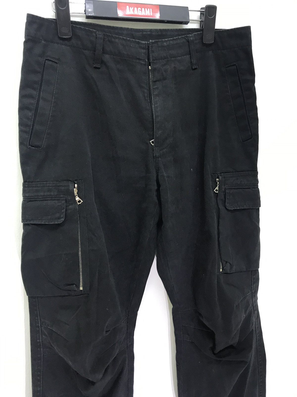 Japanese Brand Made in Japan WJK Black Cargo Pant Regular Size US 31 - 4 Thumbnail