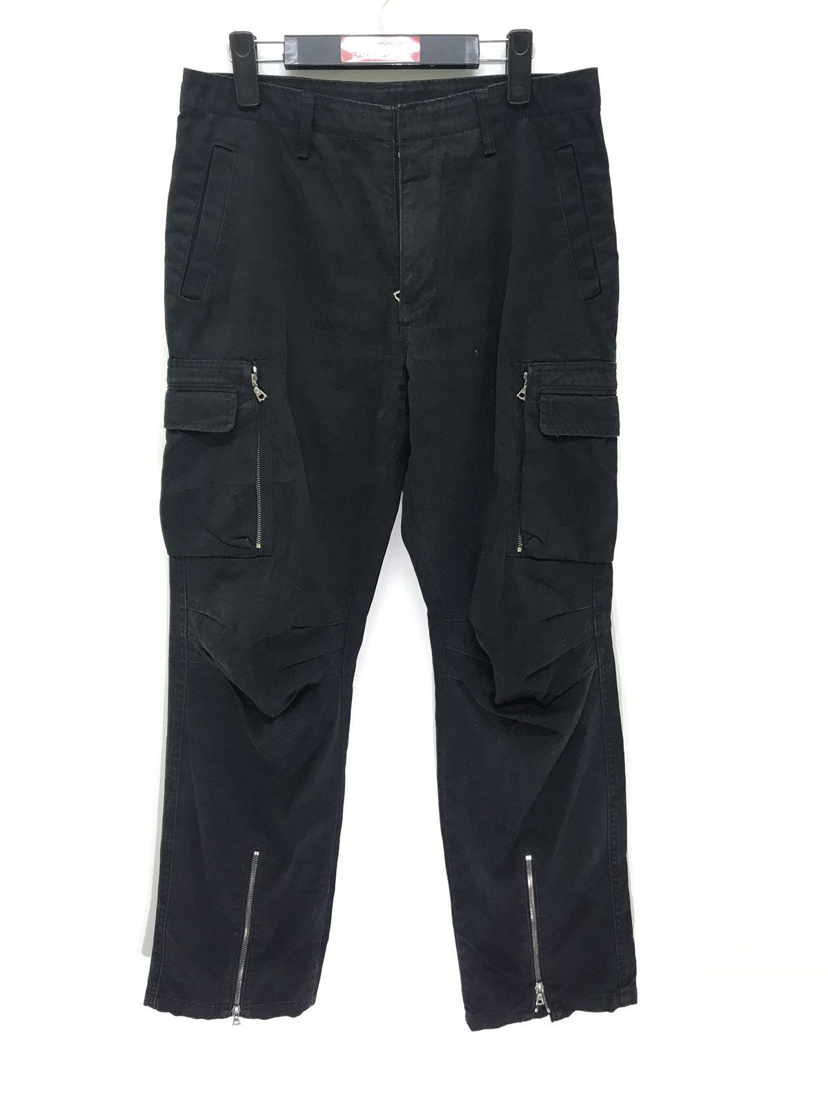 Japanese Brand Made in Japan WJK Black Cargo Pant Regular Size US 31 - 1 Thumbnail