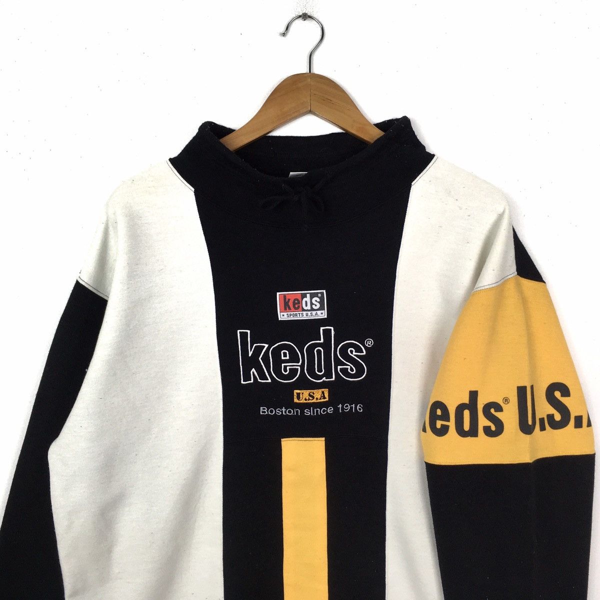 Pro-Keds × Vintage Vintage PRO KEDS Usa Big Logo Turtle Neck Sweatshirt Jumper Size US L / EU 52-54 / 3 - 3 Thumbnail