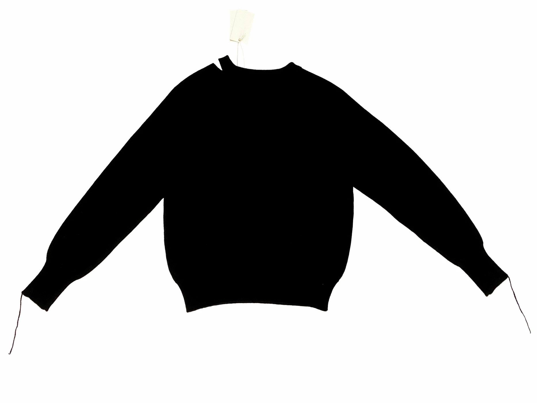 Helmut Lang ⚡️QUICK SALE⚡️ Helmut Lang Black Slash V-neck Knit Size US XS / EU 42 / 0 - 2 Thumbnail