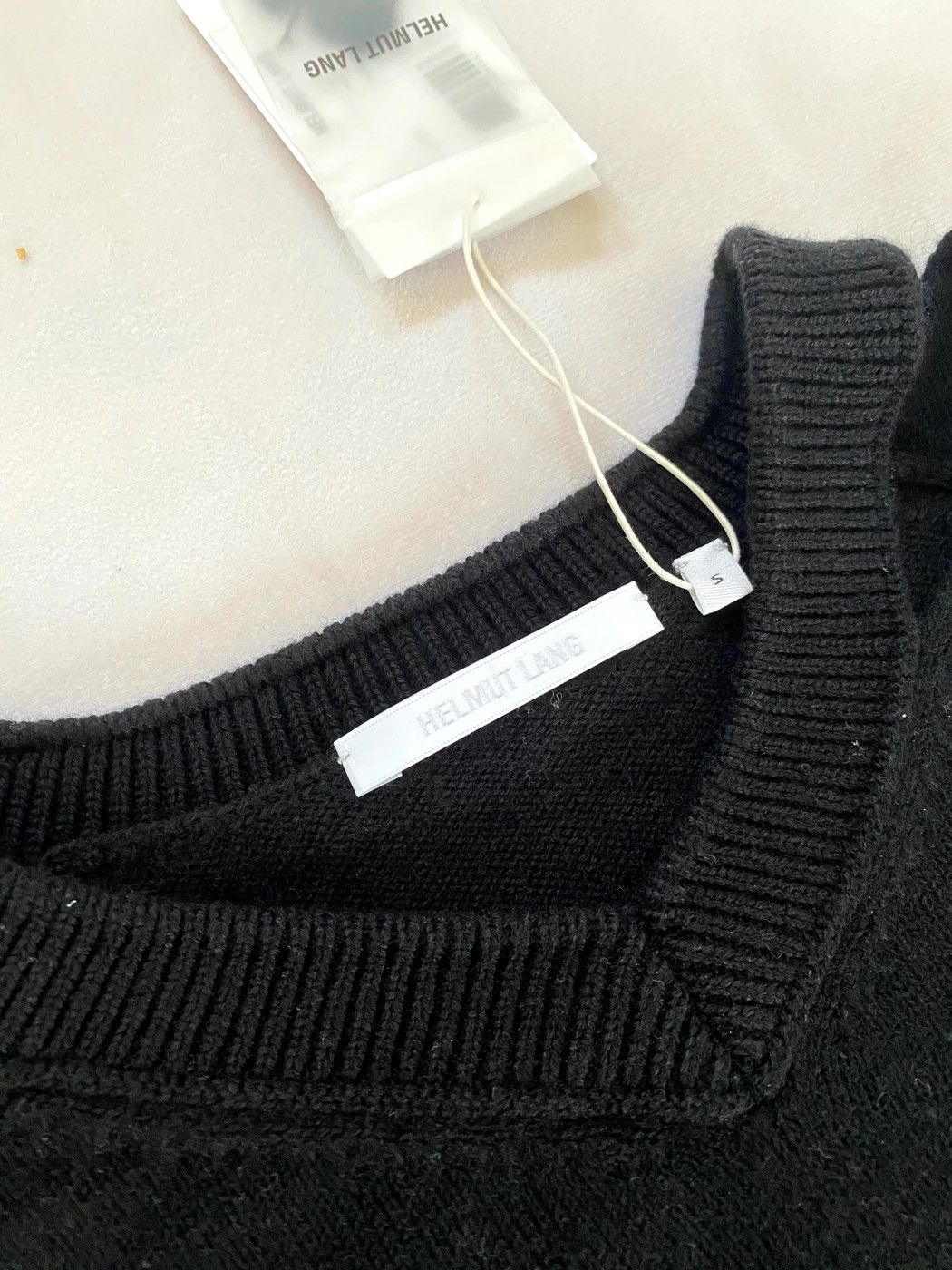 Helmut Lang ⚡️QUICK SALE⚡️ Helmut Lang Black Slash V-neck Knit Size US XS / EU 42 / 0 - 4 Thumbnail