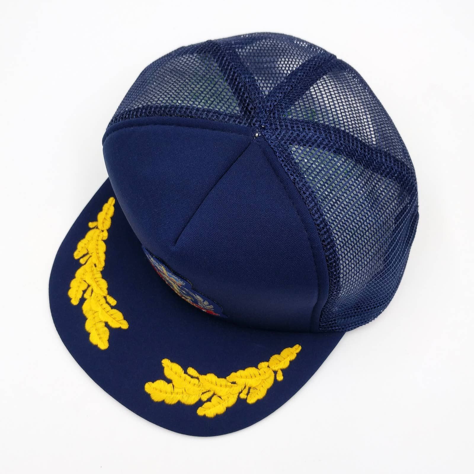 Vintage Vintage Canada Royal Crown Anchor Patch Snapback Trucker Hat Size ONE SIZE - 4 Thumbnail