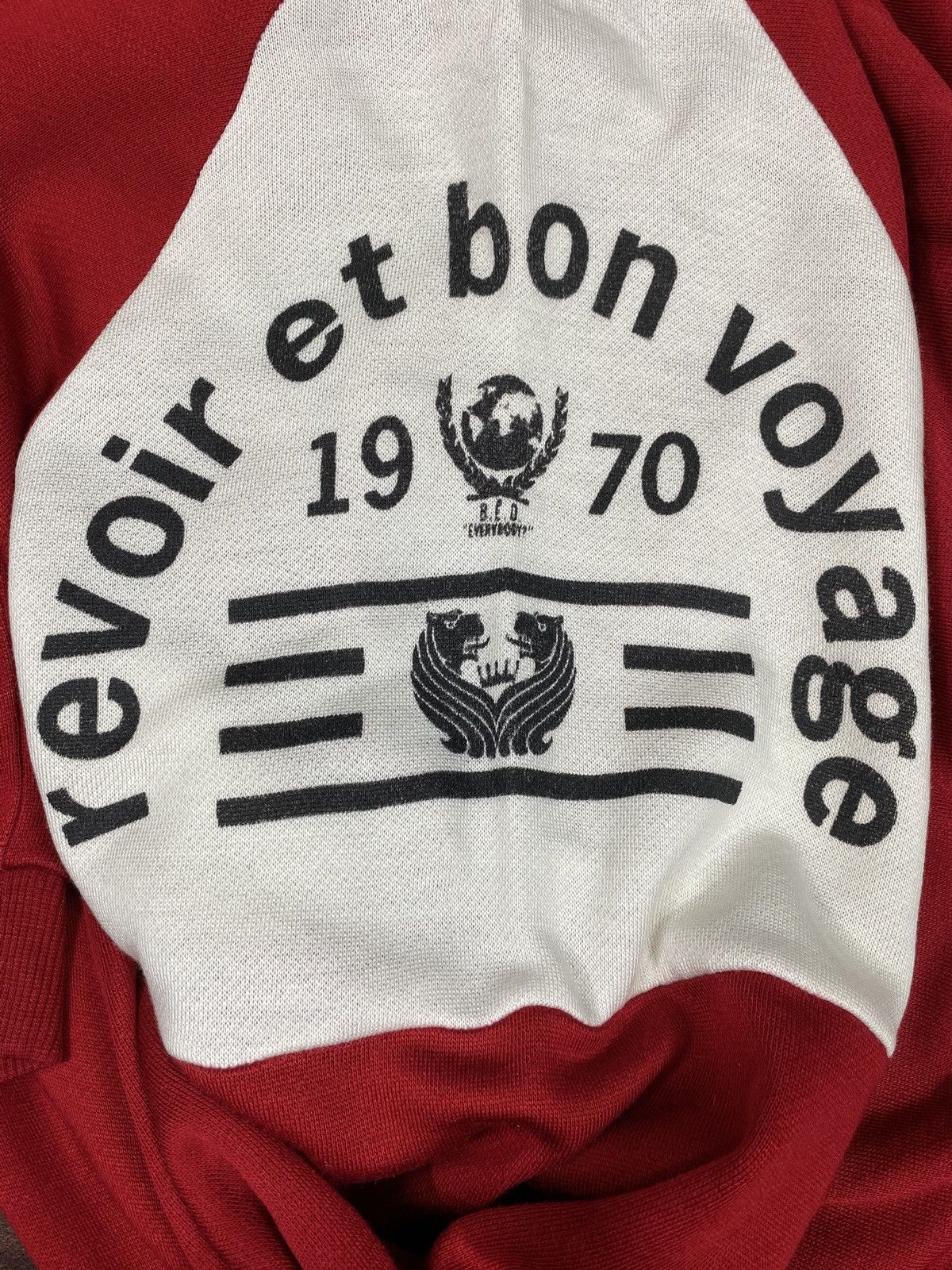 Japanese Brand × Vintage Vintage GROW WELL Revoir Et Bon Voyage Sweatshirt Pullover Size US L / EU 52-54 / 3 - 5 Thumbnail