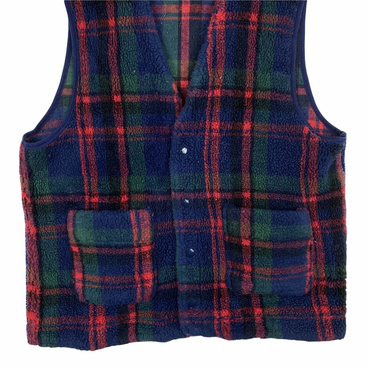 J. Press Vintage J. PRESS Japanese Tartan Design Fleece Vest Jacket Size US S / EU 44-46 / 1 - 5 Thumbnail