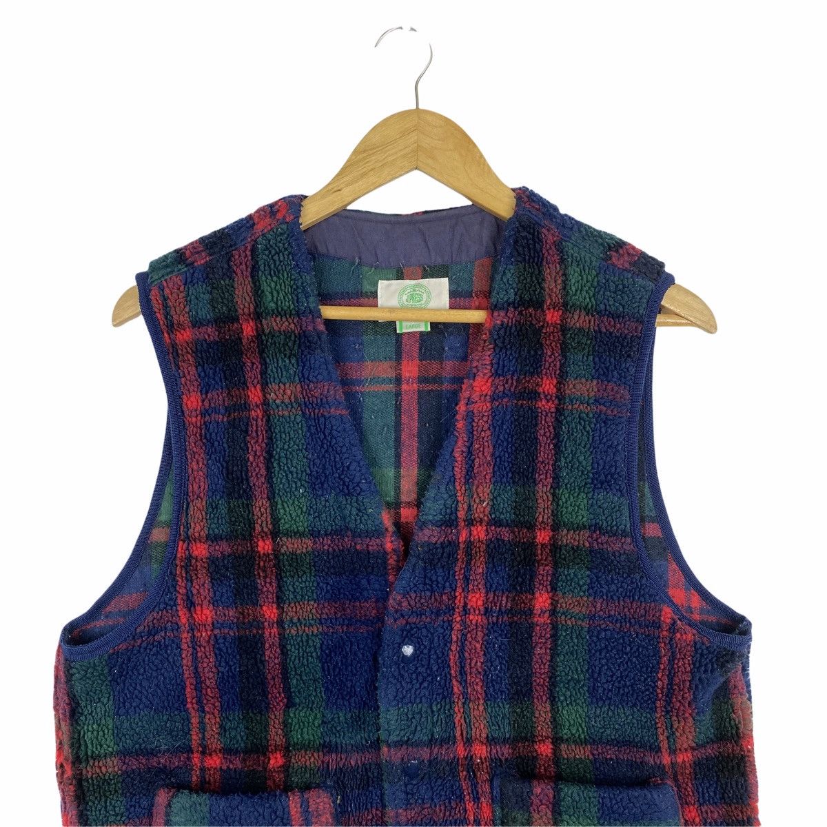J. Press Vintage J. PRESS Japanese Tartan Design Fleece Vest Jacket Size US S / EU 44-46 / 1 - 4 Thumbnail