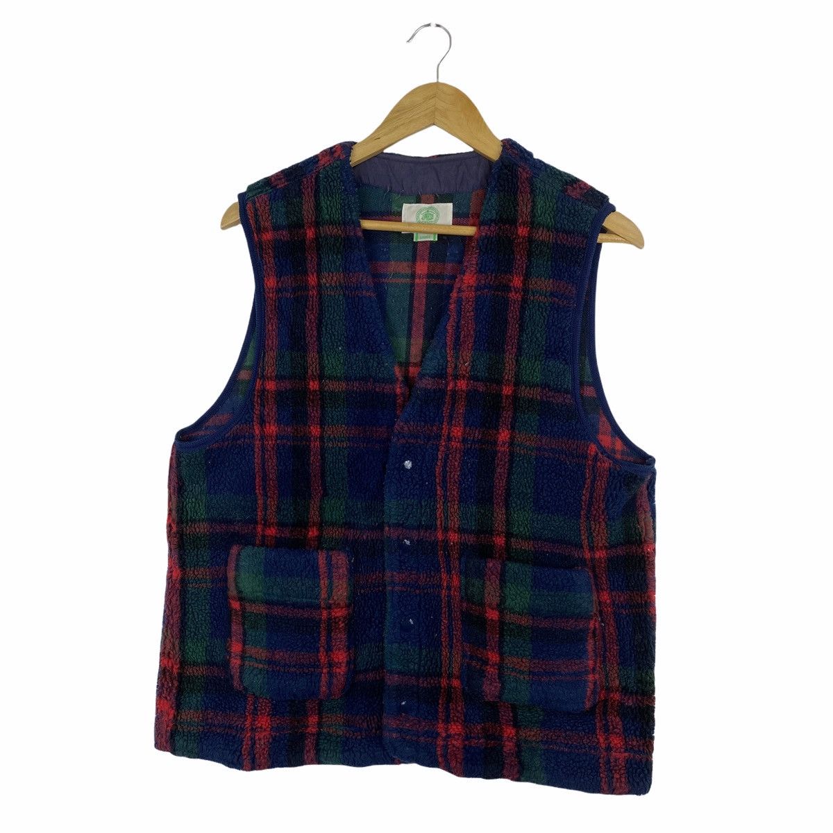 J. Press Vintage J. PRESS Japanese Tartan Design Fleece Vest Jacket Size US S / EU 44-46 / 1 - 3 Thumbnail