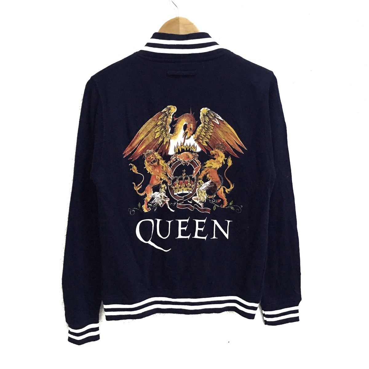 Band Tees QUEEN BRITISH ROCK BAND FULLY BUTTON VARSITY JACKET Size US XS / EU 42 / 0 - 1 Thumbnail
