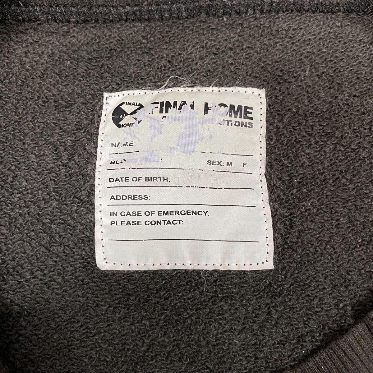 Final Home Vintage FINAL HOME Japanese Brand Sweatshirt Pullover Size US M / EU 48-50 / 2 - 8 Thumbnail