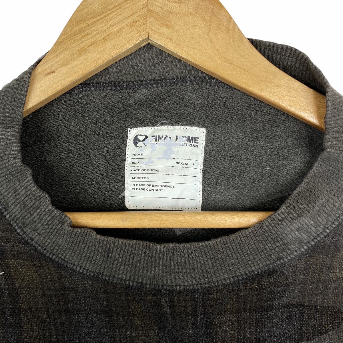 Final Home Vintage FINAL HOME Japanese Brand Sweatshirt Pullover Size US M / EU 48-50 / 2 - 7 Thumbnail
