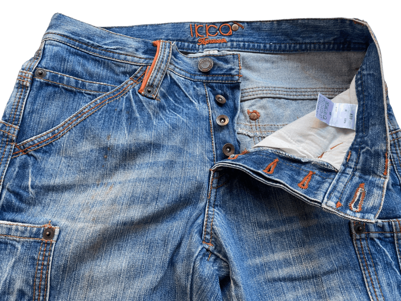 If Six Was Nine × Japanese Brand Distressed Cargo Jeans Multipocket Denim Size US 32 / EU 48 - 5 Thumbnail