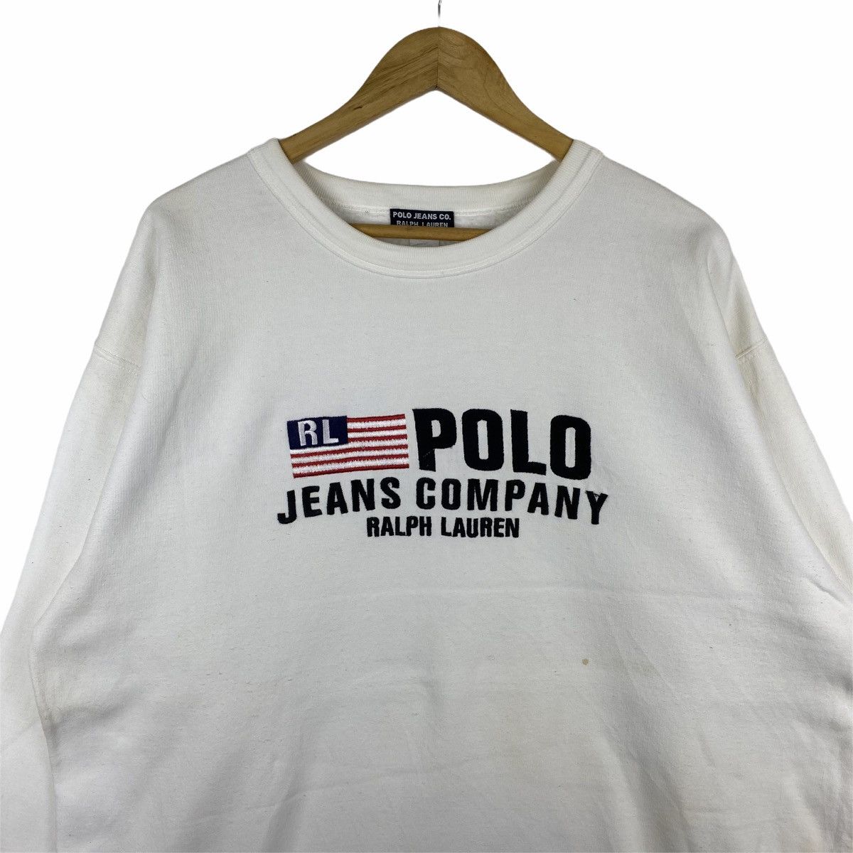 Polo Ralph Lauren × Vintage Vintage POLO JEANS Company Ralph Lauren Sweatshirt Pullover Size US XL / EU 56 / 4 - 3 Thumbnail