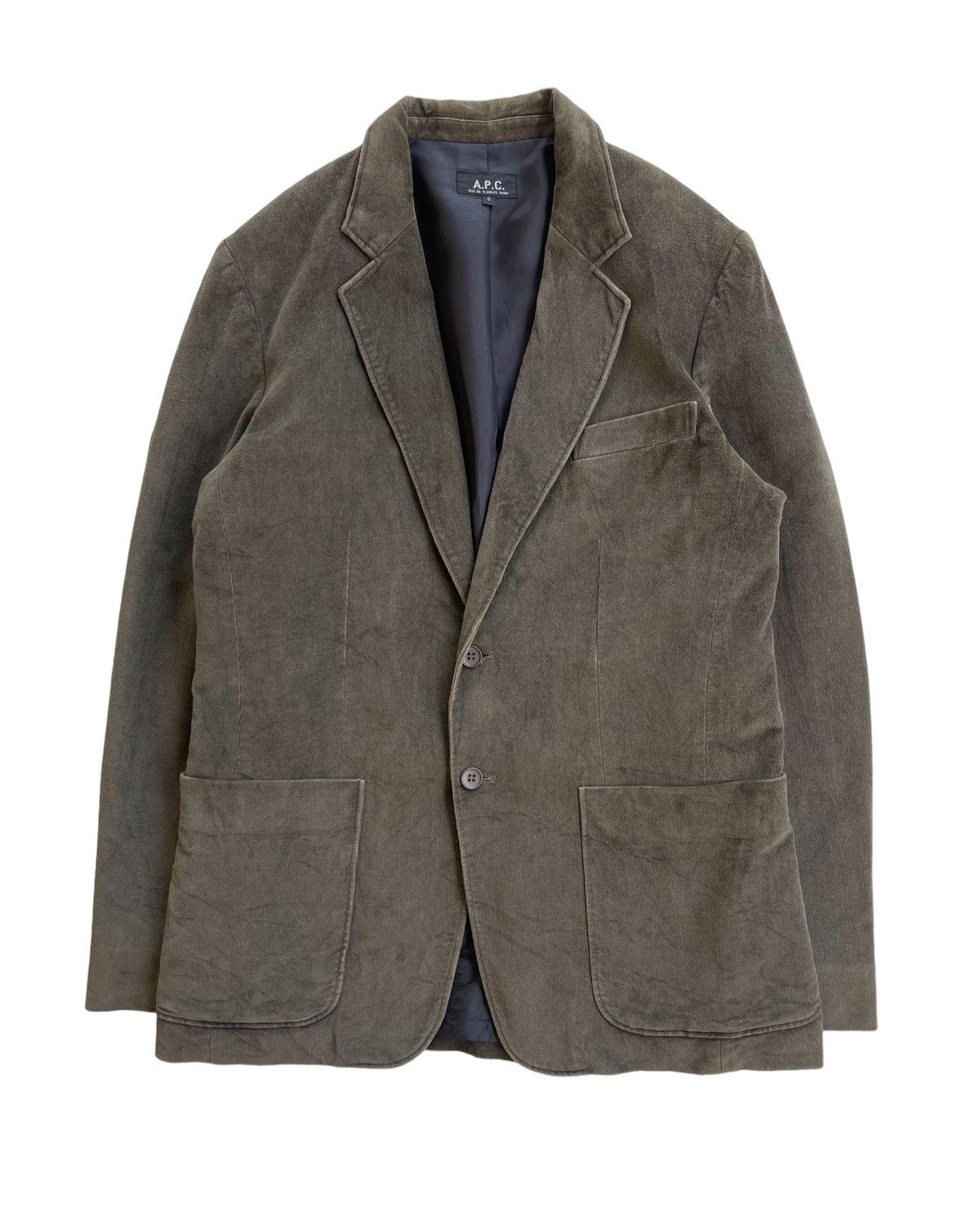A.P.C. A.P.C Corduroy Olive Coat Size US S / EU 44-46 / 1 - 1 Thumbnail