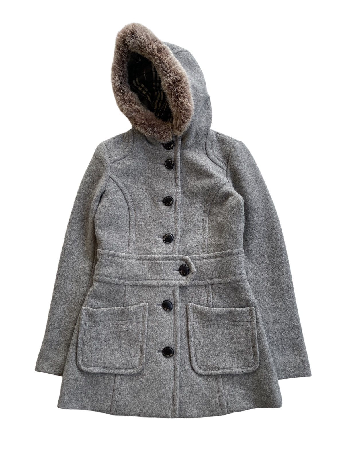 Burberry Burberry Rabbit Fur Trench Coat (size 38) Size S / US 4 / IT 40 - 4 Thumbnail