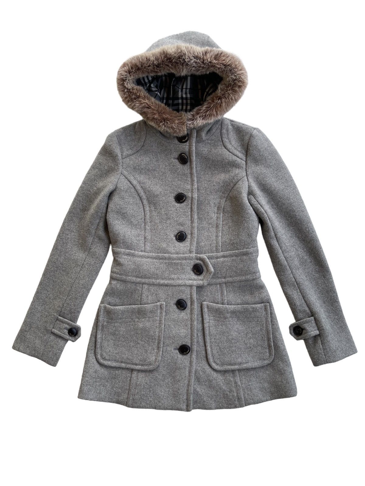 Burberry Burberry Rabbit Fur Trench Coat (size 38) Size S / US 4 / IT 40 - 5 Thumbnail