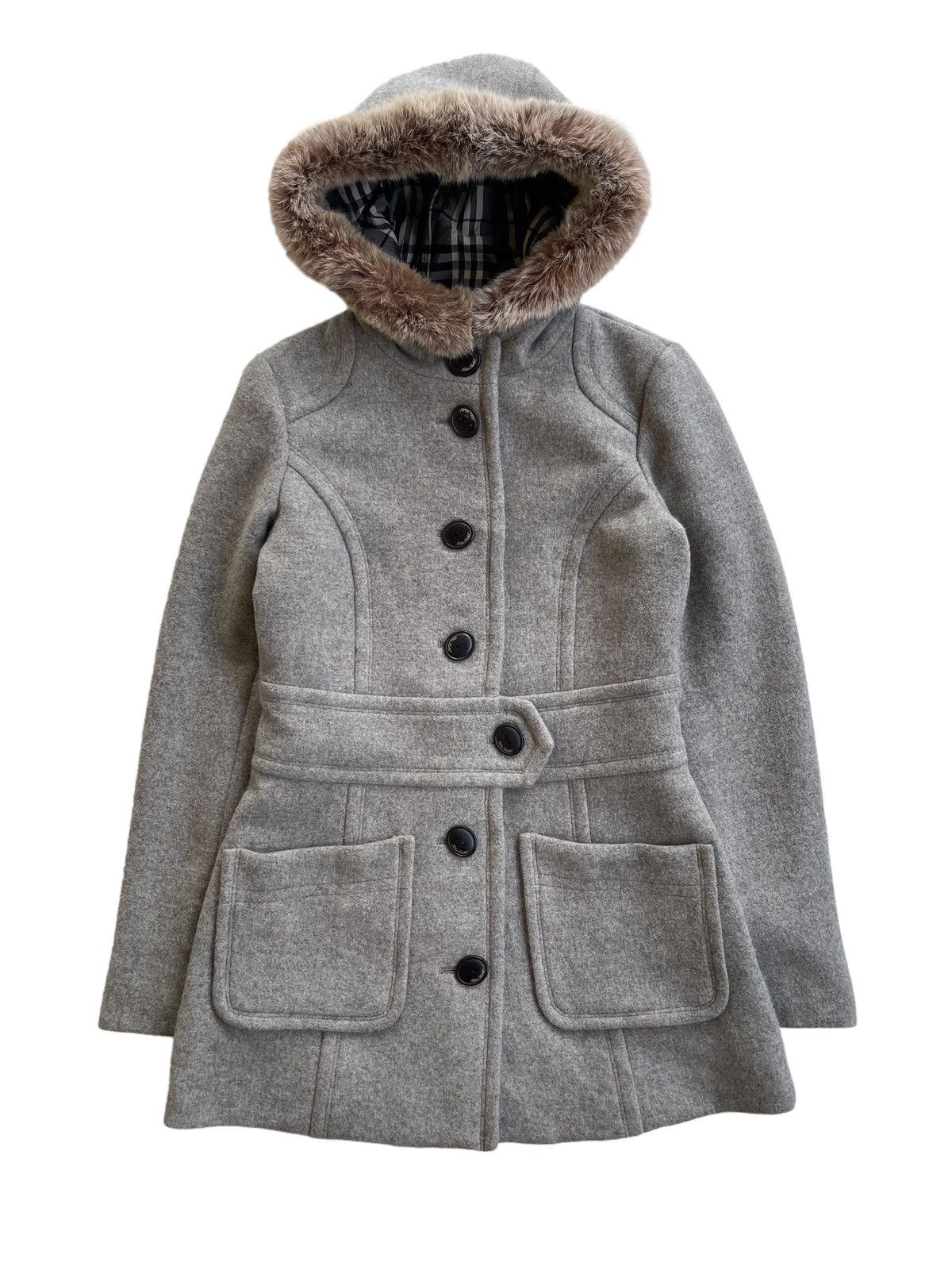 Burberry Burberry Rabbit Fur Trench Coat (size 38) Size S / US 4 / IT 40 - 1 Thumbnail