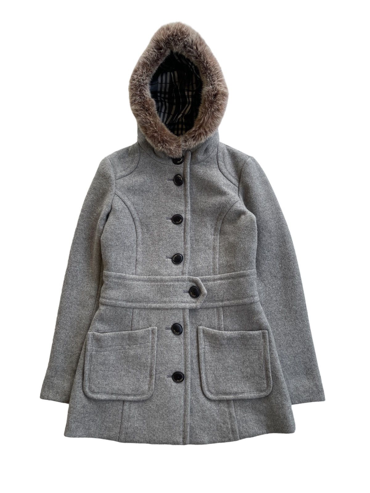 Burberry Burberry Rabbit Fur Trench Coat (size 38) Size S / US 4 / IT 40 - 3 Thumbnail