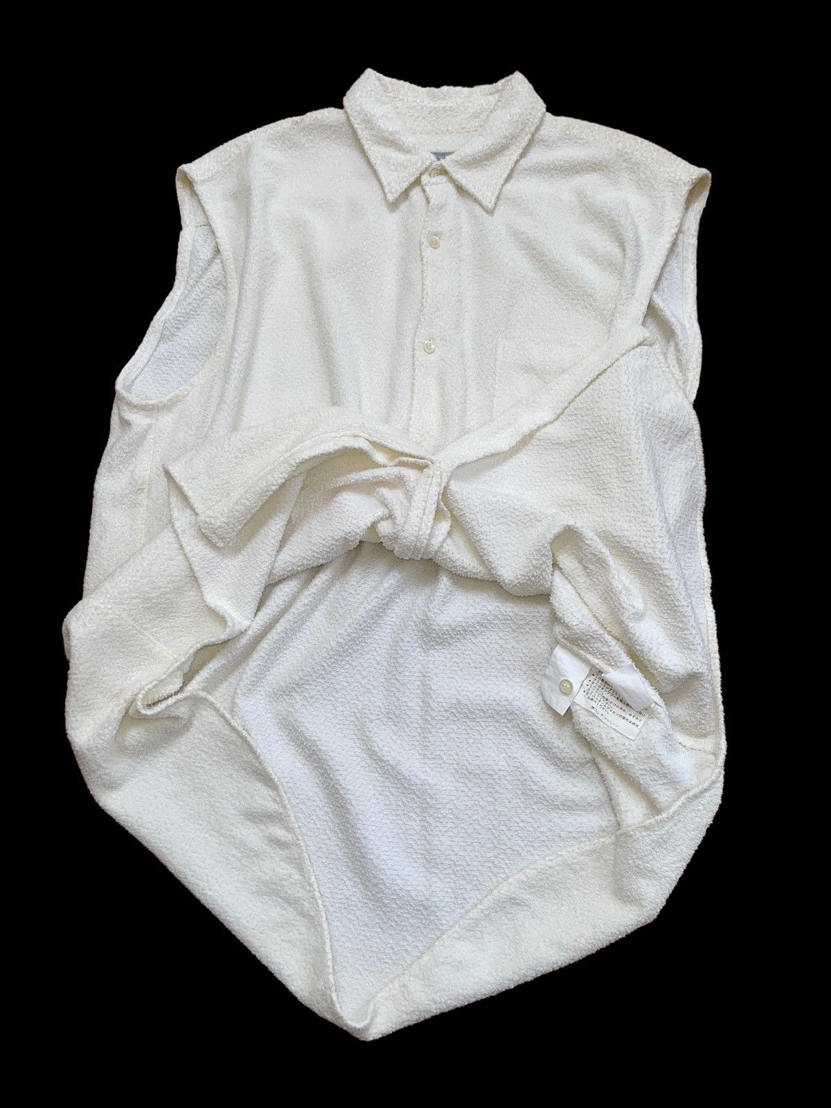 Comme des Garcons Homme Vintage CDG 1997 ED.AMANO SleeveLess Shirts Size US XL / EU 56 / 4 - 5 Thumbnail