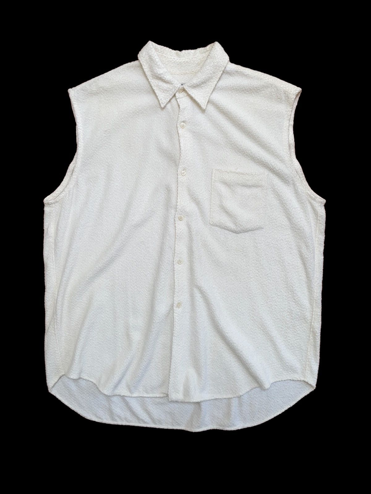 Comme des Garcons Homme Vintage CDG 1997 ED.AMANO SleeveLess Shirts Size US XL / EU 56 / 4 - 2 Thumbnail